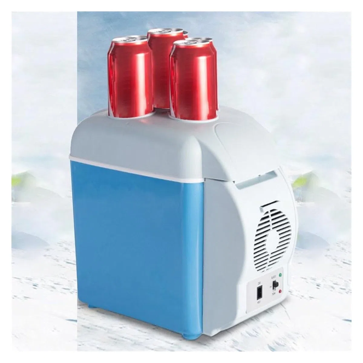 Mini refrigerador portátil for Coche de 7,5 l, 12 V CC, enchufable, Doble Modo, for Frutas
