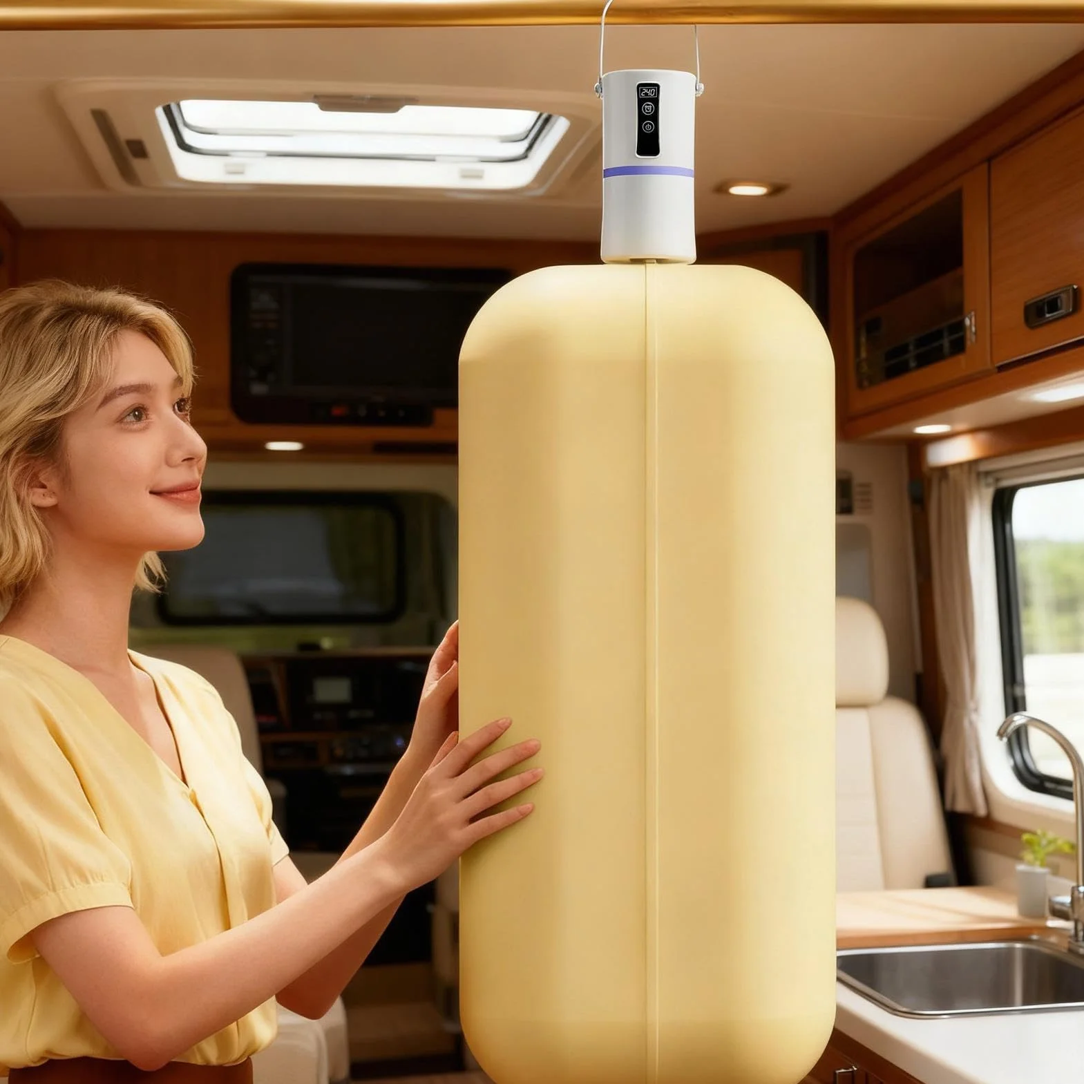 Secadora de Viaje Eléctrica Portátil 220V con Temporizador para Ropa Armario Camping