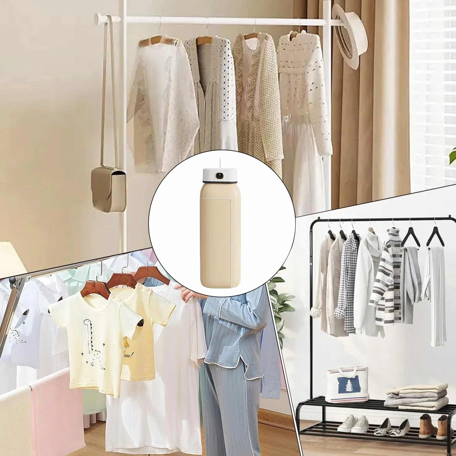 Secadora Portátil de Ropa Eléctrica Pequeña para Hogar Dormitorio Apartamento