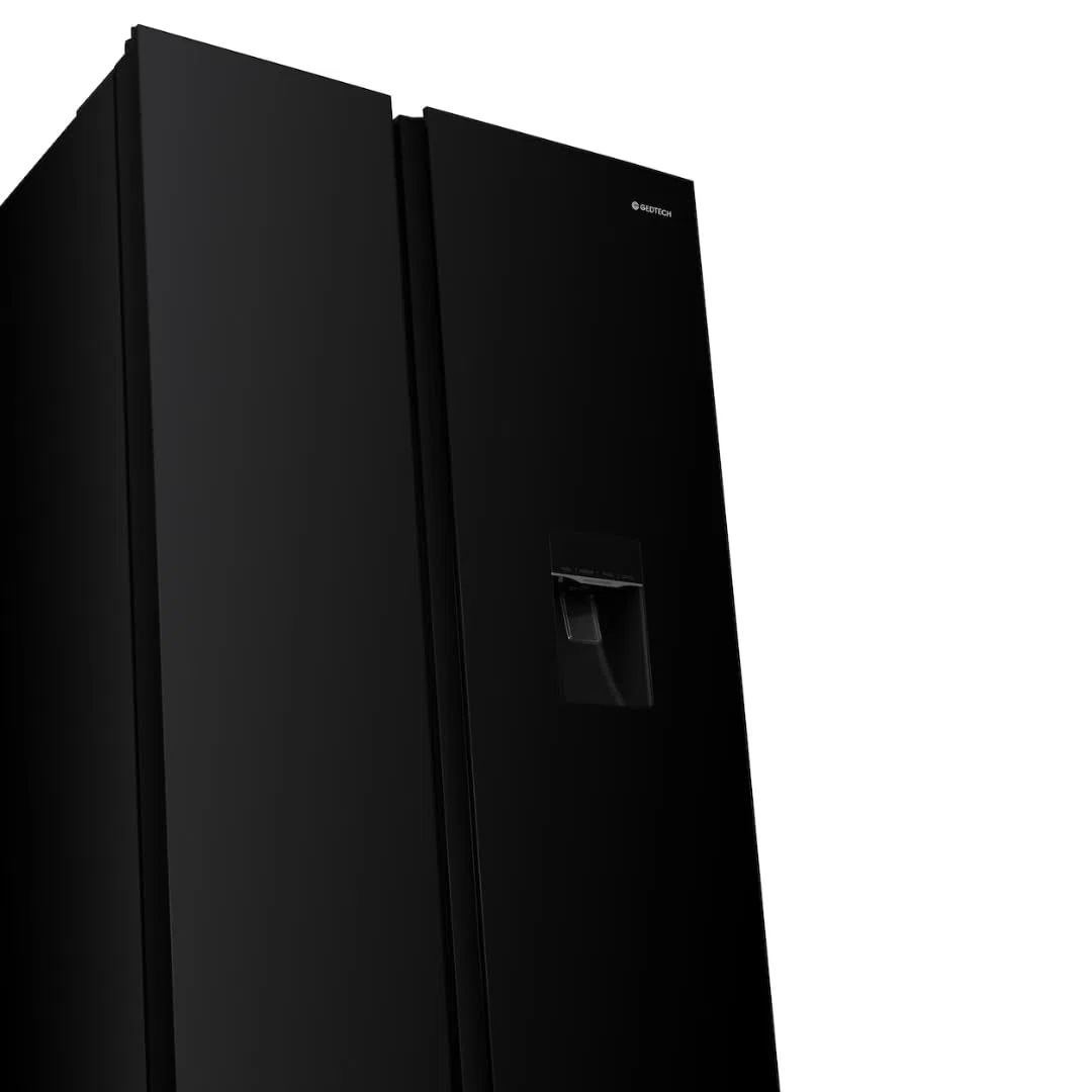 GEDTECH GSBS510BL 510L (324L + 181L) - Frigorífico multipuerta, dispensador de agua, negro