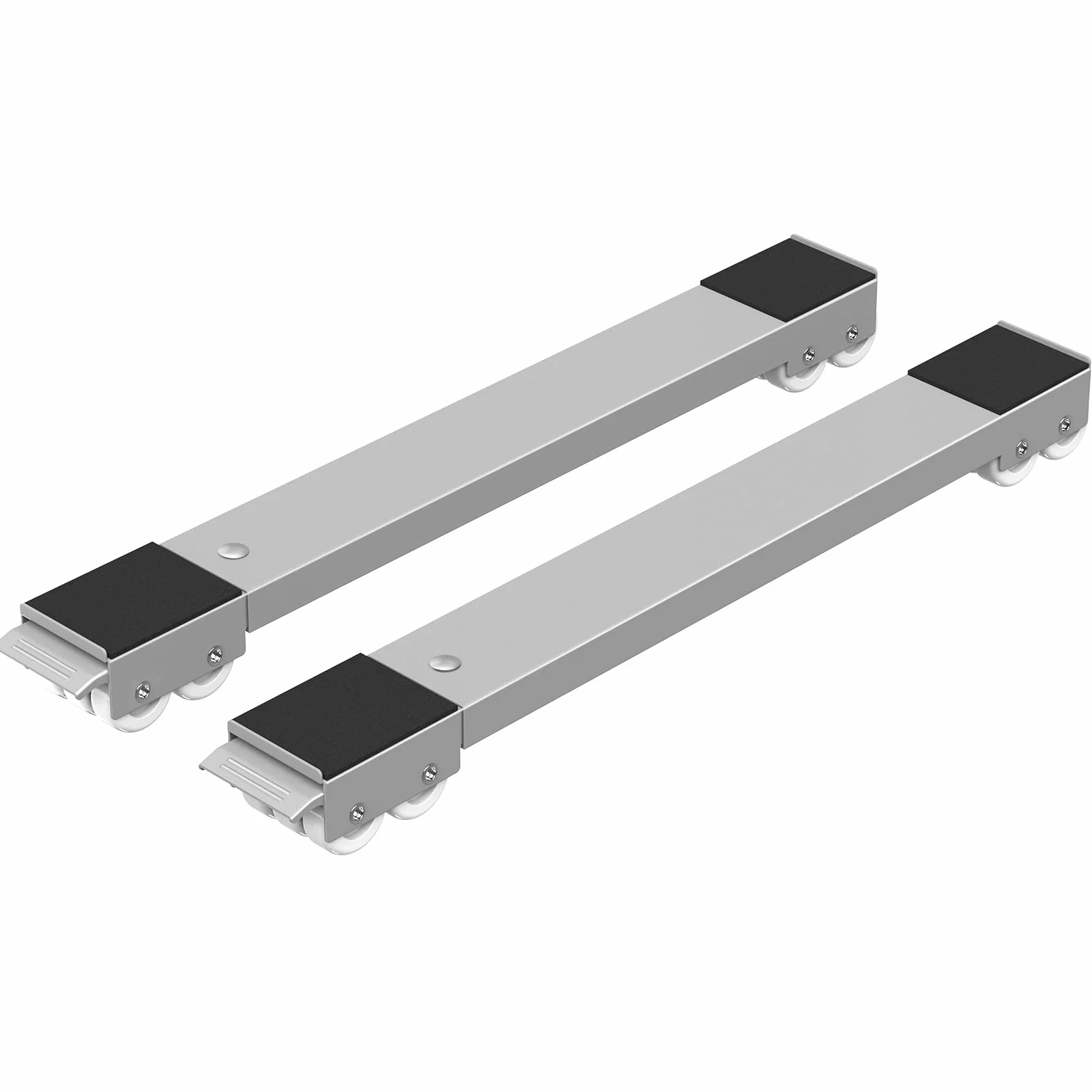 Ronlap Base para Lavadora con Freno, Soporte Móvil para Muebles Alta Resistencia 300 kg, 24 Ruedas, Ajustable 44,5-77 cm, Gris