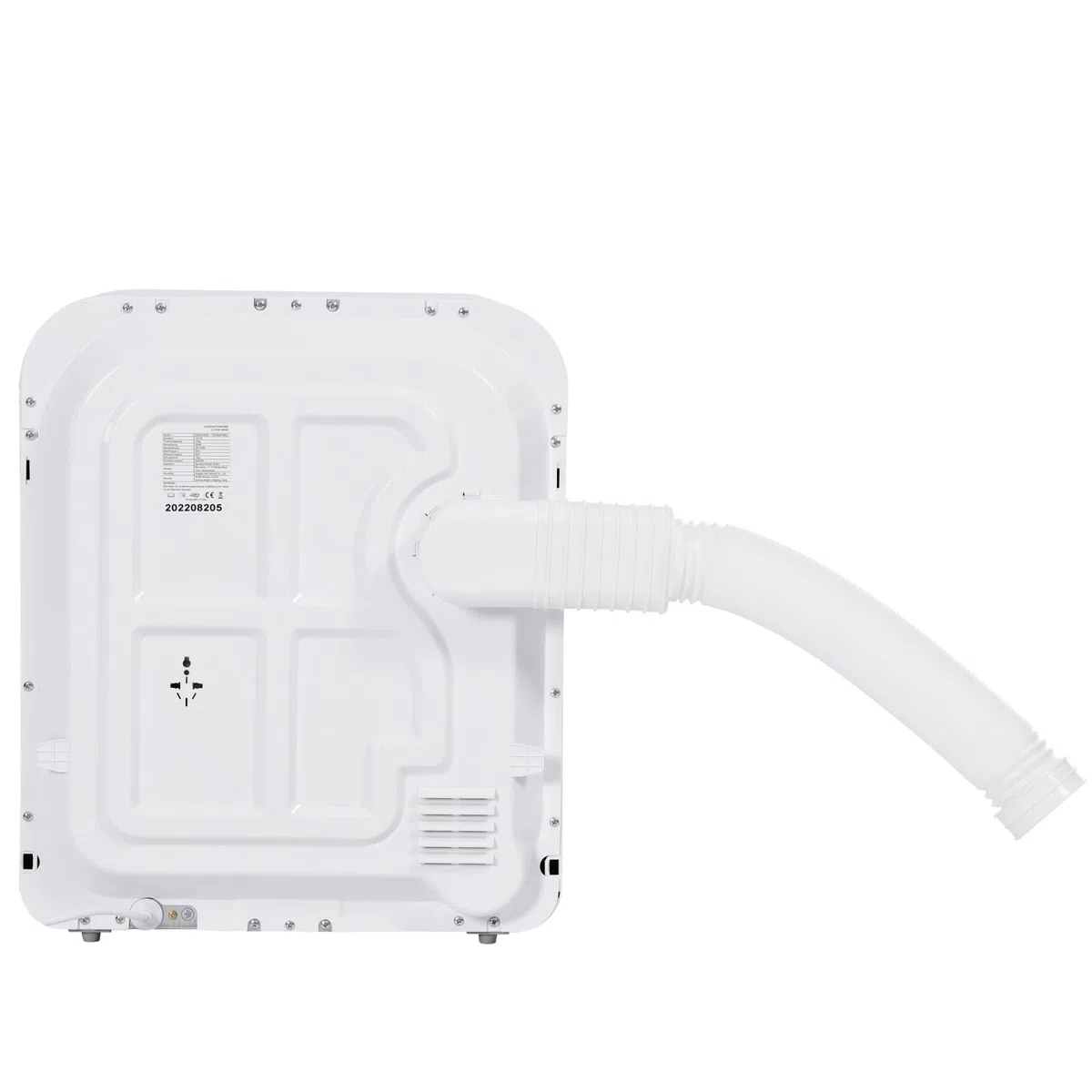 Sweiko Secadora de 3 kg, secadora de aire de 830 W, secador de acero inoxidable, filtro triple, 5 programas, protección contra sobrecalentamiento, se puede montar en la pared, para pequeños